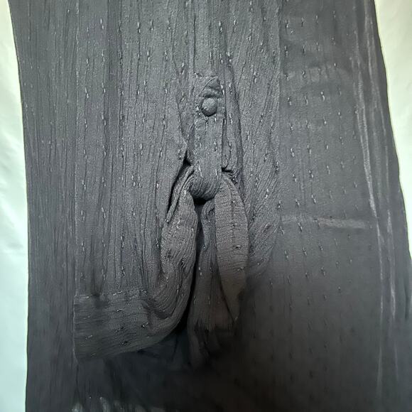 TORRID Fabric Button Up Top Womens 5X Sequin Whimsigoth Lace Roll Tab Fairy Goth - Picture 9 of 13